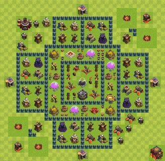 Gute Farm Base Rathaus Level 10 - COC Clash of Clans - TH10 