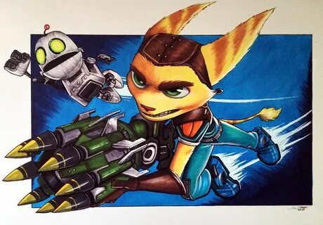 More Like Ratchet and Clank - Copic Marker Drawing by Lethal