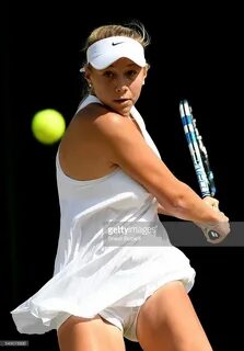 Amanda Anisimova of The united States in action during the G
