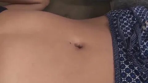 Belly button licking