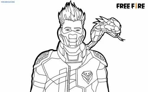 Free Fire coloring pages. Print for free in A4 format