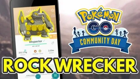 Rock Wrecker Rhyperior is GOOD! Pokemon GO Community Day - Y