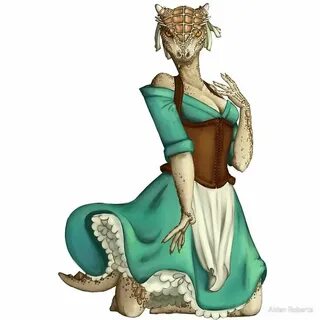 Lusty Argonian Maid Pinup 4 by Alden Roberts Female monster,