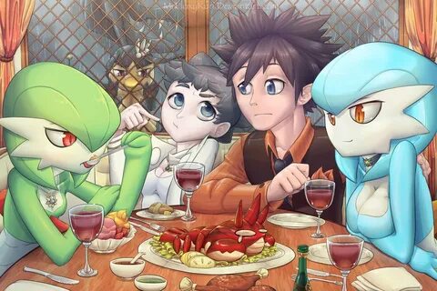 dinner with gardevoirs by masterploxy Pokémon Know Your Meme