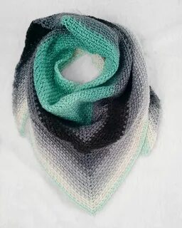 Crochet Triangle Scarf Pattern // Triangle Scarf Crochet Ets