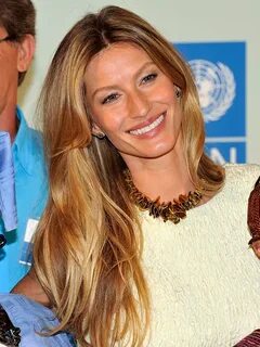 Pictures : Balayage Highlights Hair Color - Gisele Bundchen 
