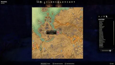 Eso Stonefalls Treasure Map - Wales On A Map