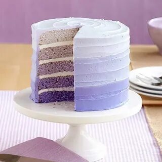 Purple Ombre Layer Cake