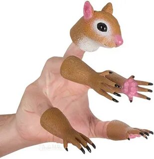 Squirrel finger puppet