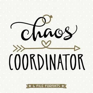 Chaos Coordinator SVG File Bride SVG File Bride Shirt SVG Et