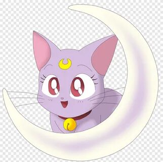 Сейлор Мун кошка на лунной иллюстрации, Кот Сейлор Мун Чибиу