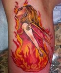 Realistic Flame Tattoo 26 overwhelming fire tattoos creative