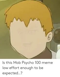 Is This Mob Psycho 100 Meme Low Effort Enough to Be Expected