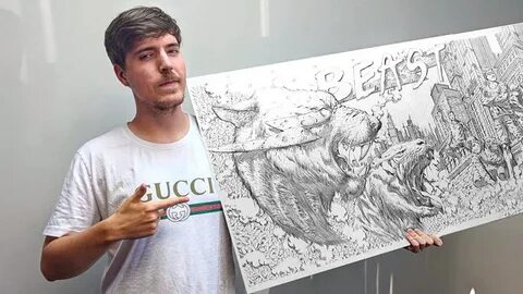 ZHC drew Mrbeast for 24 hours! ADinosaurNamedBarney Youtube 