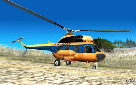 Советский вертолет Ми-2 Аэрофлот для GTA San Andreas