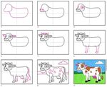 Cow Drawing Images For Kids - bmp-jelly