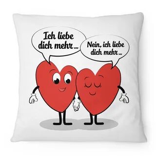 Ich liebe dich mehr - Kissen Kissen Wohnen & Deko Fashionala