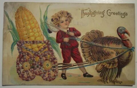 Vintage Thanksgiving Day Postcard Dave Flickr