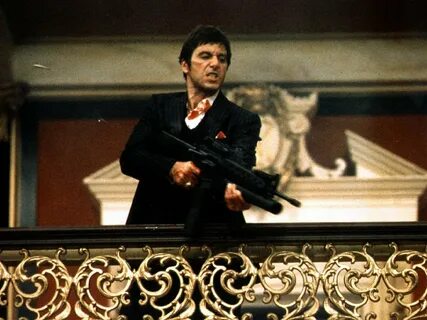 SCARFACE crime drama movie film weapon gun dark battle wallp