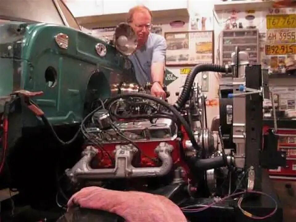 1952 Chevrolet S10 frame swap engine start-up - YouTube