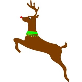 Rudolph The Red Nosed Reindeer SVG Clip arts download - Down