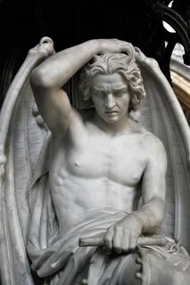 Le genie du mal (Guillaume Geefs) Statue, Fallen angel, Ange