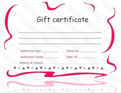 Green flowers border gift certificate template