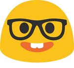Nerd Transparent Emoji Glass Clip Free Stock - Nerd Face Emo