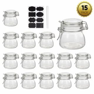 Mini Mason Jars,Accguan 5 OZ Glass Jars with Rubber Gasket a