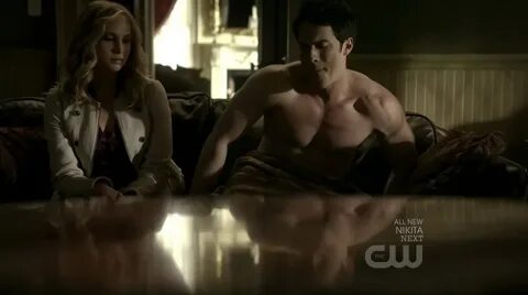 Michael Trevino Shirtless on The Vampire Diaries s2e21 - Shi