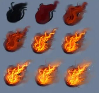 Fire Tutorial - how to create stylized fire in Photoshop. (W