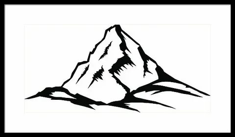Mountain Peak Drawing at PaintingValley.com Explore collecti