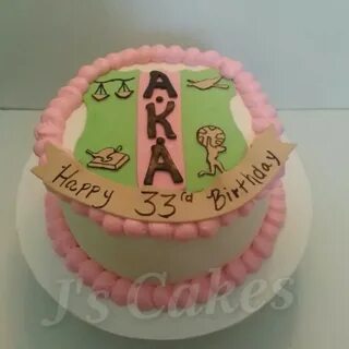 Alpha Kappa Alpha Sorority Birthday Cake - CakeCentral.com