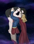Super Kiss for Lena Luthor Supergirl comic, Supergirl superm