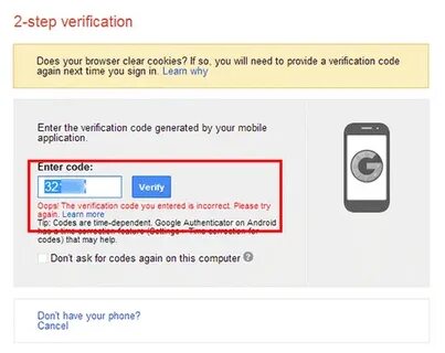Google Authentication Code not Working Solved - Google