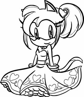 Amy Sonic Coloring Pages - Coloring Home