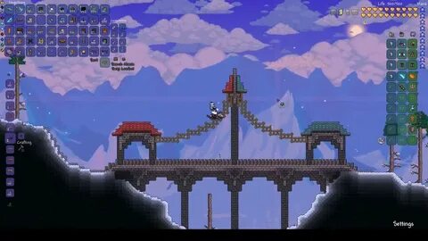 Terraria Let's Build World - Big Bridge - YouTube