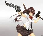 Крутые аниме девушки с оружием