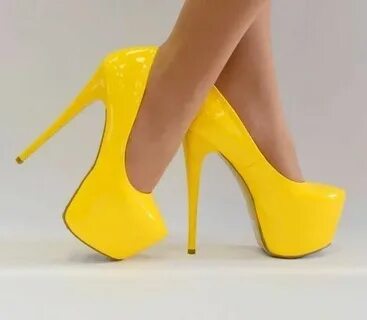 High Heel Shoes Heels, Yellow high heels, High heels