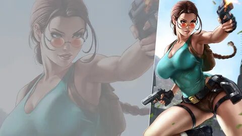Dandonfuga, video game characters, Lara Croft (Tomb Raider). 