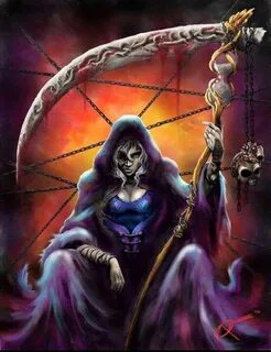 Pin by Ken Kelly on Reapers/skeletons ☠ Grim reaper tattoo, 