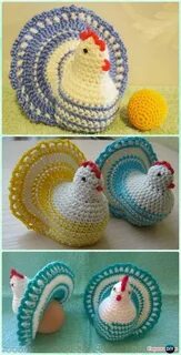 15 Crochet Chicken Potholder Free Pattern Easter Table Aves 