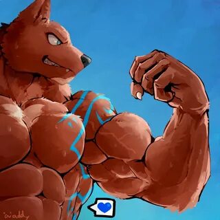 Flexing Anim - LockFluff by WaddleDox -- Fur Affinity dot ne