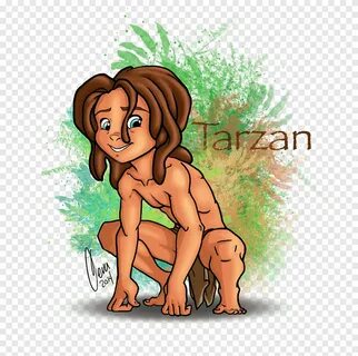 Tarzan Kerchak Terk Art, Chibi, mamalia, karnivora png PNGEg