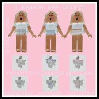 3 person BFF outfit in 2021 Bff outfits, Roblox codes, Roblo