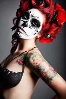 23 Best Sugar Skull Halloween Makeup Ideas - Feed Inspiratio