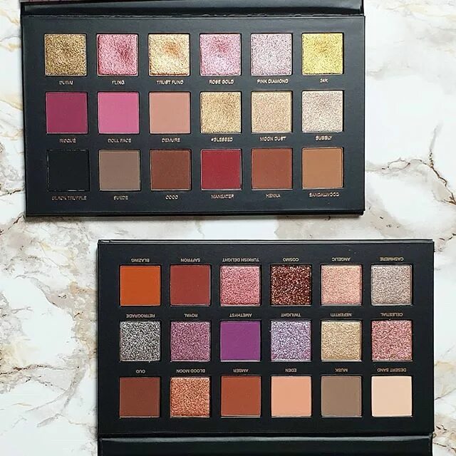 @hudabeauty Desert Dusk vs Rose Gold Remastered, which is your favorite?? 