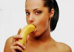 Girl Eating Banana Cream