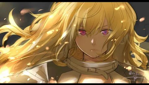 Safebooru - 1girl artist name bangs blonde hair closed mouth