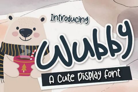 Wubby - a cute & FREE display font Deeezy